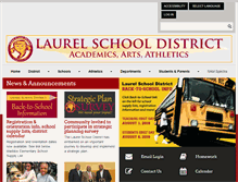 Tablet Screenshot of laurelschools.org